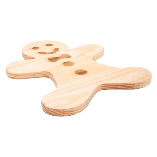 Encontraproduto.com.br - Tábua Biscoito em Madeira Pinus 30cm x 28cm x 1,6cm - Woodart