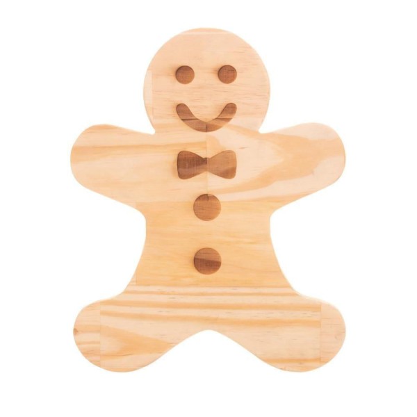 Encontraproduto.com.br - Tábua Biscoito em Madeira Pinus 30cm x 28cm x 1,6cm - Woodart