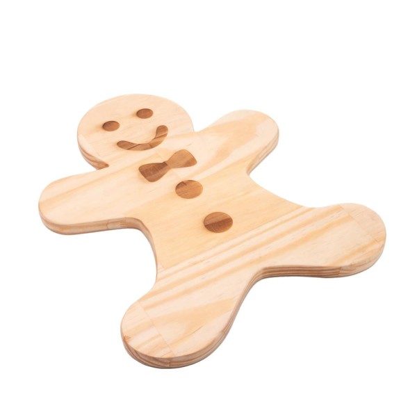 Encontraproduto.com.br - Tábua Biscoito em Madeira Pinus 30cm x 28cm x 1,6cm - Woodart