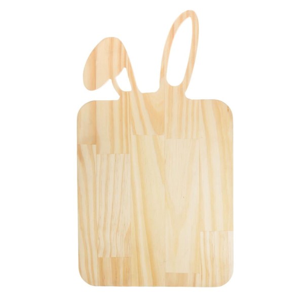 Encontraproduto.com.br - Tábua de Madeira Coelho Easter Pinus 45cm x 25cm x 1,5cm - Woodart