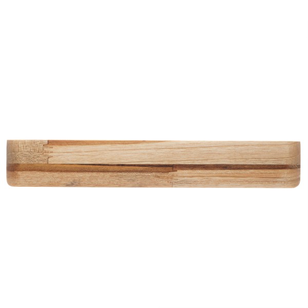 Encontraproduto.com.br - Tábua com Função de Bandeja de Madeira Teca Barbecue 45cm x 30cm x 4cm - Wolff Craft
