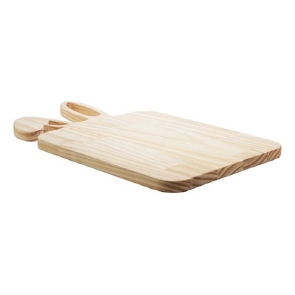 Encontraproduto.com.br - Tábua de Servir de Madeira Pinus Terracota 35cm x 25cm x 2cm - Woodart