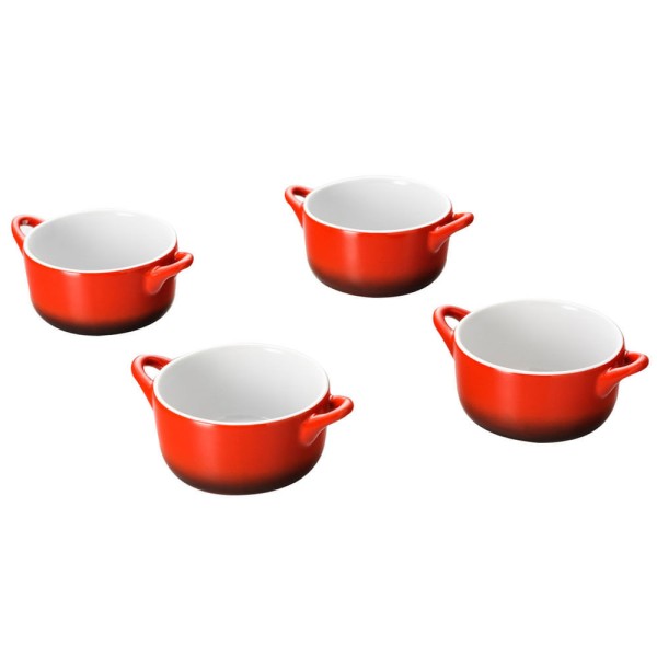 Encontraproduto.com.br - Conjunto de 4 Canecas para Degustação Edu Guedes 20109 Vermelho
