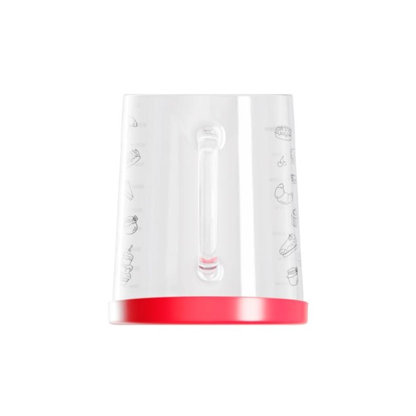 Encontraproduto.com.br - Jarra Medidora de Vidro Borossilicato Resistente ao Calor com Fundo de Silicone Removível 1L - Wolff