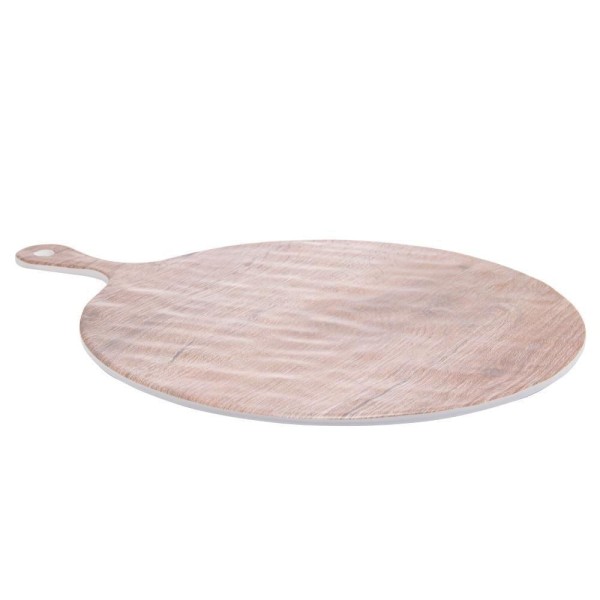 Encontraproduto.com.br - Tábua Redonda de Melamina com Estampa de Madeira 41,5cm x 31,5cm x 1cm - Wolff
