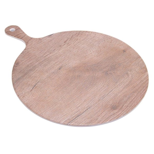 Encontraproduto.com.br - Tábua Redonda de Melamina com Estampa de Madeira 41,5cm x 31,5cm x 1cm - Wolff