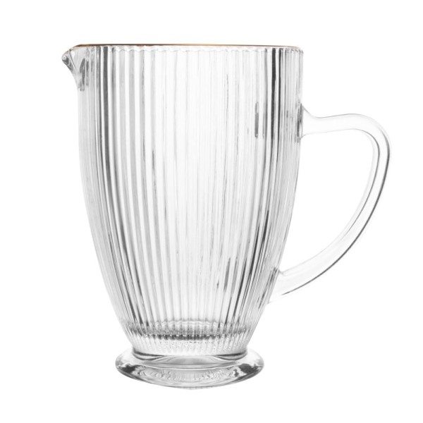 Encontraproduto.com.br - Jarra Wolff 20634 Lines com fio ouro 1,3 litro em vidro