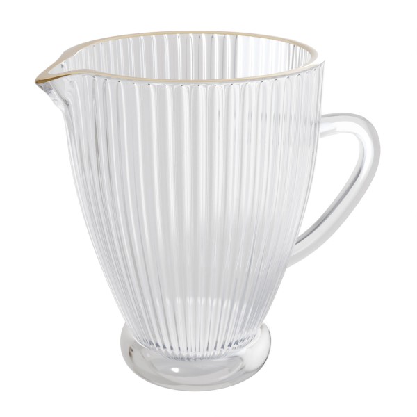 Encontraproduto.com.br - Jarra Wolff 20634 Lines com fio ouro 1,3 litro em vidro