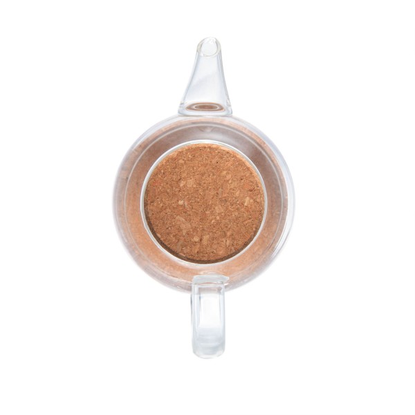Encontraproduto.com.br - Chaleira de Vidro Borossilicato com Base Antiderrapante e Tampa em Rolha 800ml - Wolff
