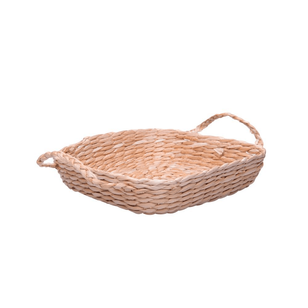 Encontraproduto.com.br - Refratário de Vidro Borossilicato Resistente ao Calor com Suporte em Fibra Natural e Alça 25,5cmx 23cm x 5cm - Wolff