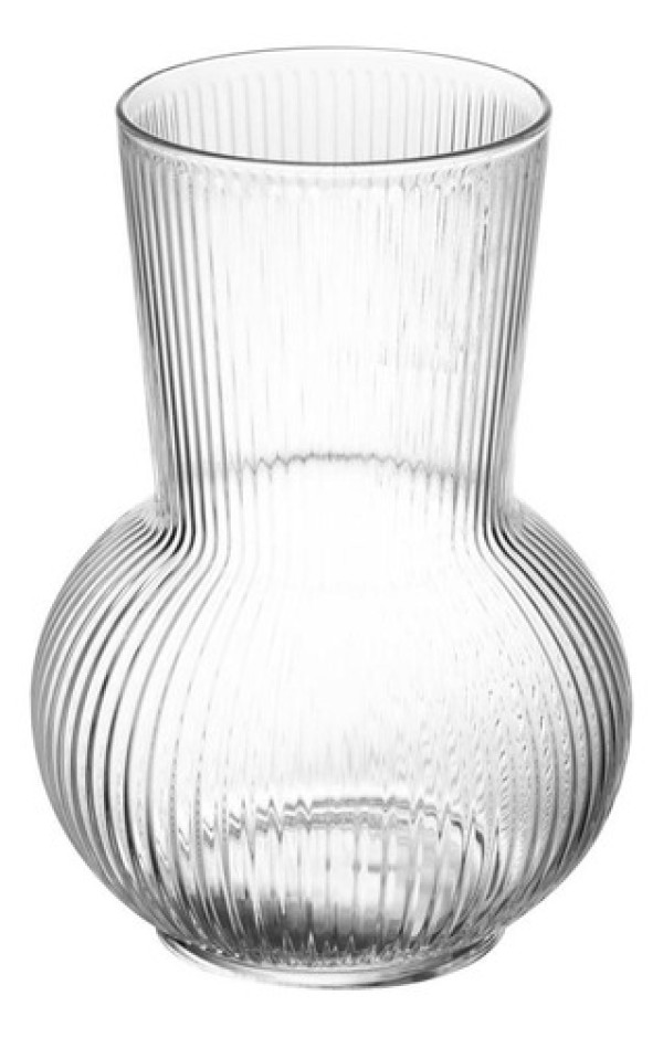 Vaso de Vidro Lines 11cm x 11cm x 17 cm - Wolff