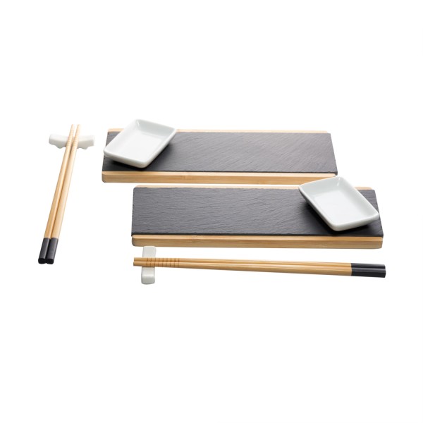 Conjunto 8 Peças para Sushi de Bambu Akita - Wolff