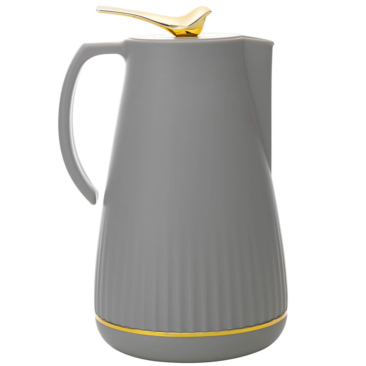 Encontraproduto.com.br - Garrafa Térmica de Plástico New Bird Cinza 1L - Wolff