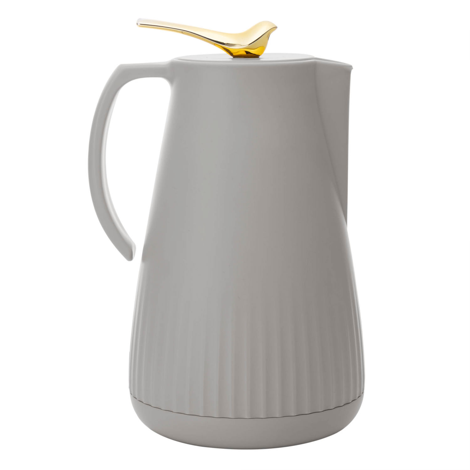 Encontraproduto.com.br - Garrafa Térmica de Plástico New Bird Cinza 1L - Wolff