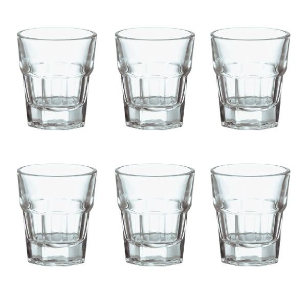 Encontraproduto.com.br - Conjunto 6 Copos de Vidro para Shot Allure 30ml - Wolff
