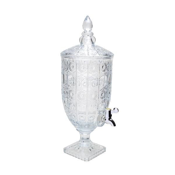 Encontraproduto.com.br - Dispenser P/Bebida De Cristal C/Pé Starry 4L