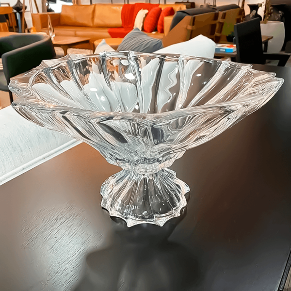 Encontraproduto.com.br - Centro De Mesa Cristal Com Pé Rojemac Paradise 34x21 Cm