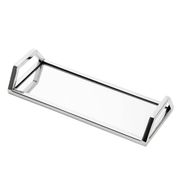 Encontraproduto.com.br - Bandeja Aço Inox com Espelho - 30 cm