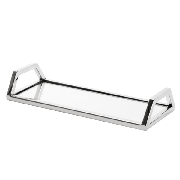 Encontraproduto.com.br - Bandeja Aço Inox com Espelho - 30 cm