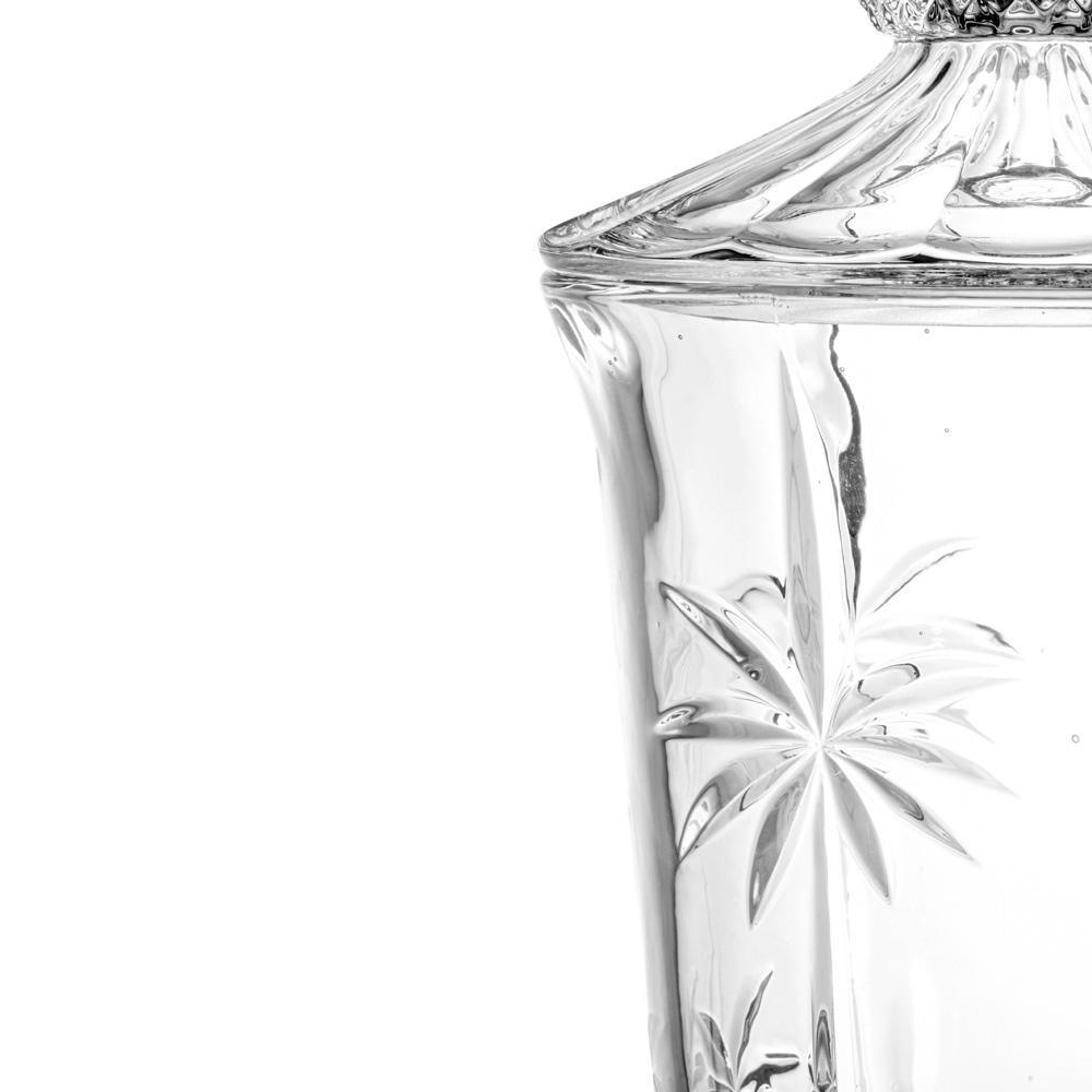 Encontraproduto.com.br - Dispenser - Suqueira em cristal com pé Wolff 27575 Palm Tree 2 litros incolor