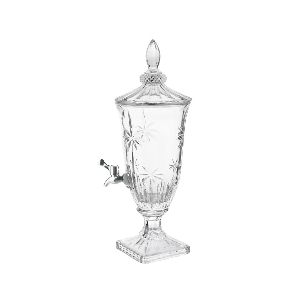 Encontraproduto.com.br - Dispenser - Suqueira em cristal com pé Wolff 27575 Palm Tree 2 litros incolor