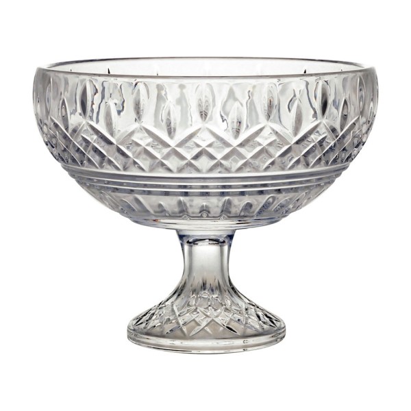 Encontraproduto.com.br - Centro de Mesa de Cristal com Pé Lys 25cm x 20cm - Wolff