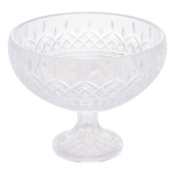 Encontraproduto.com.br - Centro de Mesa de Cristal com Pé Lys 25cm x 20cm - Wolff
