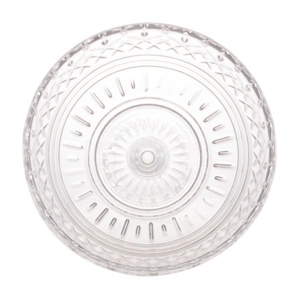 Encontraproduto.com.br - Centro de Mesa de Cristal com Pé Lys 25cm x 20cm - Wolff