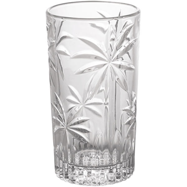 Encontraproduto.com.br - Jogo 6 Copos Altos Cristal de Chumbo Palm Tree 360ml