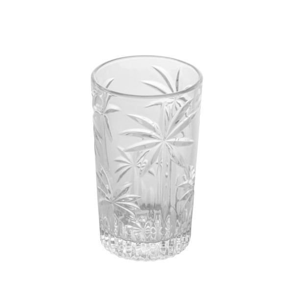 Encontraproduto.com.br - Jogo 6 Copos Altos Cristal de Chumbo Palm Tree 360ml