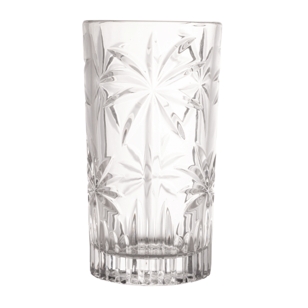 Encontraproduto.com.br - Jogo 6 Copos Altos Cristal de Chumbo Palm Tree 360ml