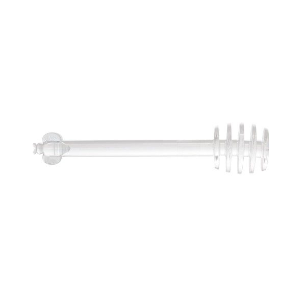 Encontraproduto.com.br - Meleira de Cristal Chumbo com Colher Abelha Bolinha Pearl 10cm