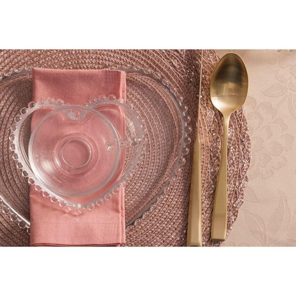 Encontraproduto.com.br - Jogo 4 Xícaras Chá Cristal de Chumbo Com Pires Coração Pearl 180ml