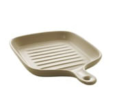 Encontraproduto.com.br - Travessa Porcelana Nórdica Cinza Matt 24X18X4Cm