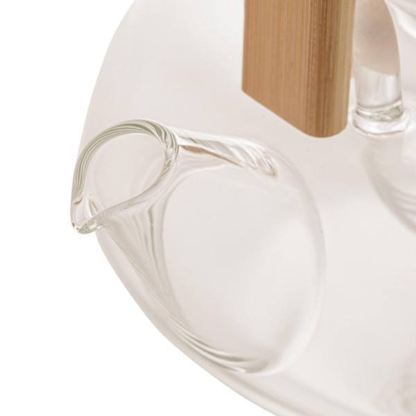 Encontraproduto.com.br - Bule Para Chá De Vidro 800 Ml Com Alça De Bambu Wolff