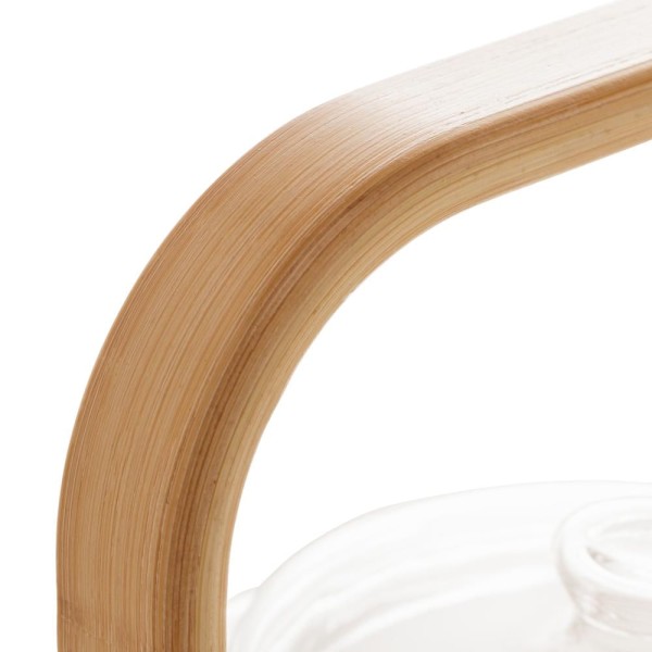 Encontraproduto.com.br - Bule Para Chá De Vidro 800 Ml Com Alça De Bambu Wolff