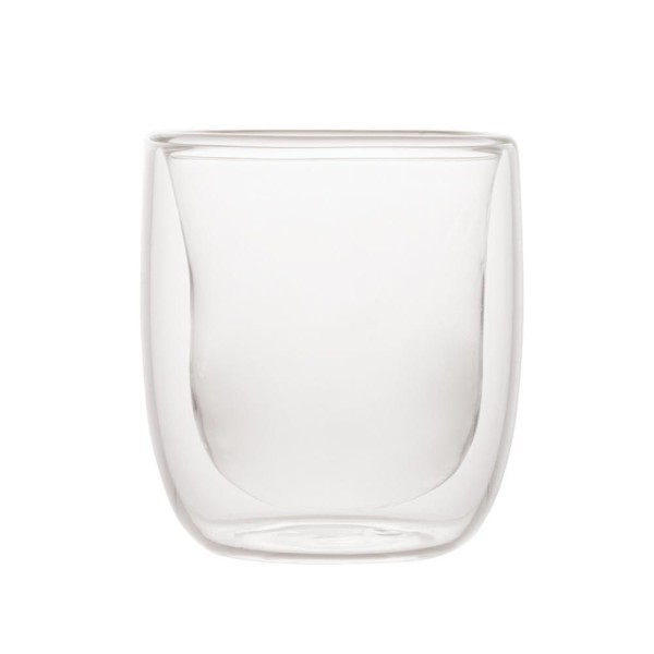 Encontraproduto.com.br - Conjunto 2 Copos de Café Parede Dupla de Vidro Borossilicato Resistente a Calor 100ml - Wolff