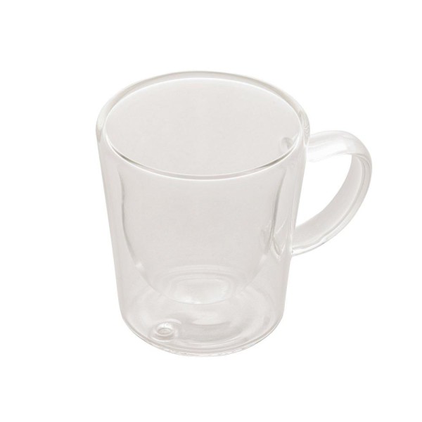 Encontraproduto.com.br - Conjunto 2 Xícaras de Café Parede Dupla de Vidro Borossilicato 100ml - Wolff