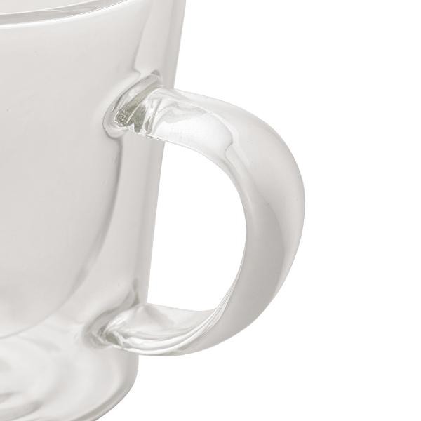 Encontraproduto.com.br - Conjunto 2 Xícaras de Café Parede Dupla de Vidro Borossilicato 100ml - Wolff