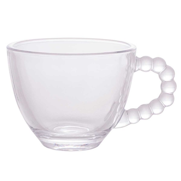Encontraproduto.com.br - Conjunto 4 Xícaras de Café de Cristal sem Pires Pearl 80ml - Wolff