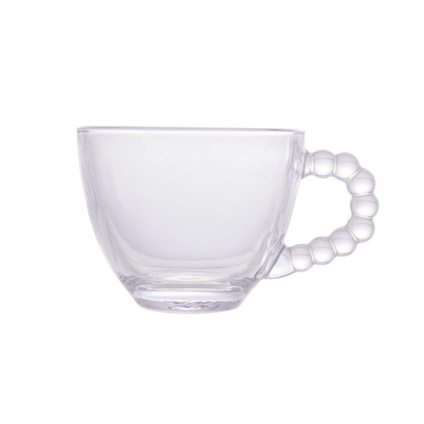 Encontraproduto.com.br - Conjunto 4 Xícaras de Café de Cristal sem Pires Pearl 80ml - Wolff