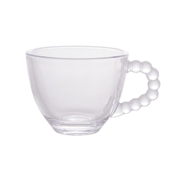 Encontraproduto.com.br - Conjunto 4 Xícaras de Café de Cristal sem Pires Pearl 80ml - Wolff