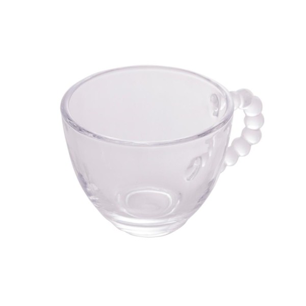 Encontraproduto.com.br - Conjunto 4 Xícaras de Café de Cristal sem Pires Pearl 80ml - Wolff