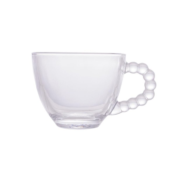 Encontraproduto.com.br - Conjunto 4 Xícaras de Café de Cristal sem Pires Pearl 80ml - Wolff
