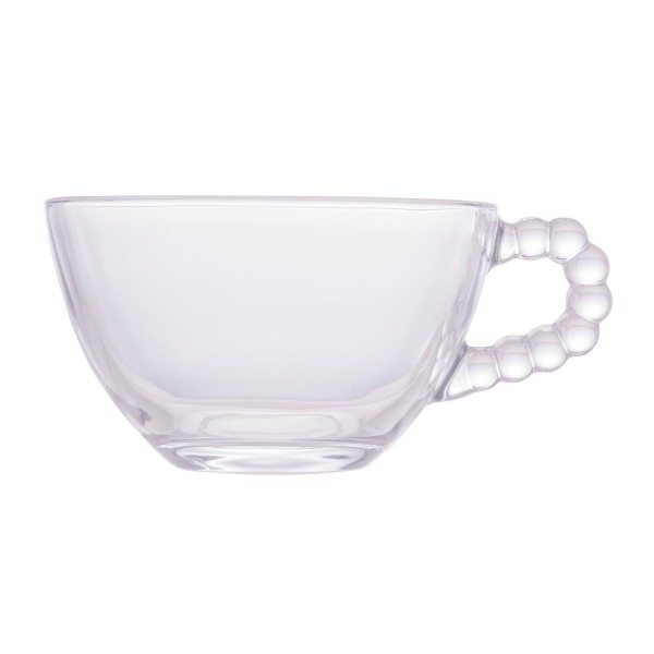 Encontraproduto.com.br - Conjunto 4 Xícaras de Chá de Cristal sem Pires Pearl 180ml - Wolff