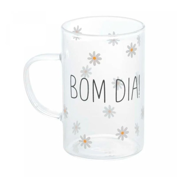 Encontraproduto.com.br - Jogo De 02 Canecas Bom Dia De Vidro Borosilicato 280 Ml Wolff