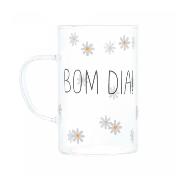 Encontraproduto.com.br - Jogo De 02 Canecas Bom Dia De Vidro Borosilicato 280 Ml Wolff