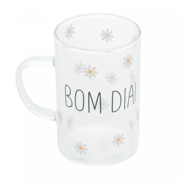 Encontraproduto.com.br - Jogo De 02 Canecas Bom Dia De Vidro Borosilicato 280 Ml Wolff