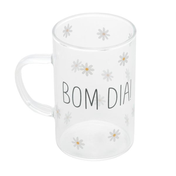 Encontraproduto.com.br - Jogo De 02 Canecas Bom Dia De Vidro Borosilicato 280 Ml Wolff