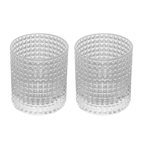 Encontraproduto.com.br - Conjunto 2 Copos para Whisky de Vidro Spike 320ml - Wolff